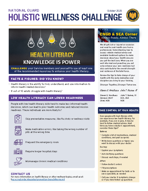 Holistic Wellness Challenge - Speak Up - Save A Life