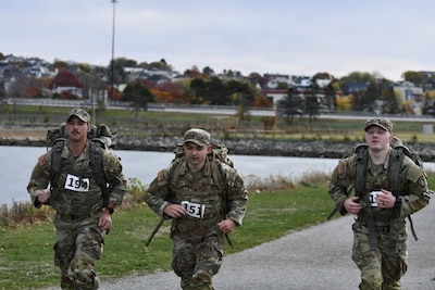 Maine National Guard Takes on Norwegian Foot March in Portland