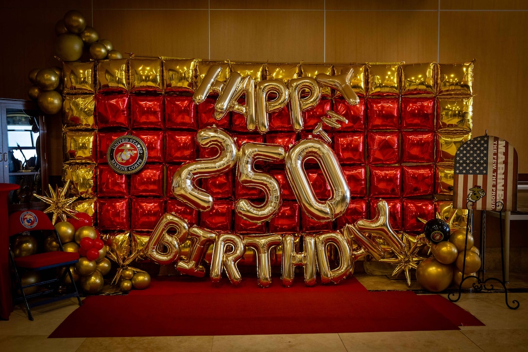 U.S. Marines and sailors participate in a warrior’s breakfast after an annual birthday motivational run celebrating the 250th birthday of U.S. Marine Corps, in New Orleans, Nov. 7, 2025. The run started at the Marine Corps Support Facility New Orleans and traveled along the Mississippi River ending back at MCSF. The run celebrates the history of the Marine Corps and creates esprit de corps and comradery among Marines.  (U.S. Marine Corps photo by Lance Cpl. Juan Diaz)