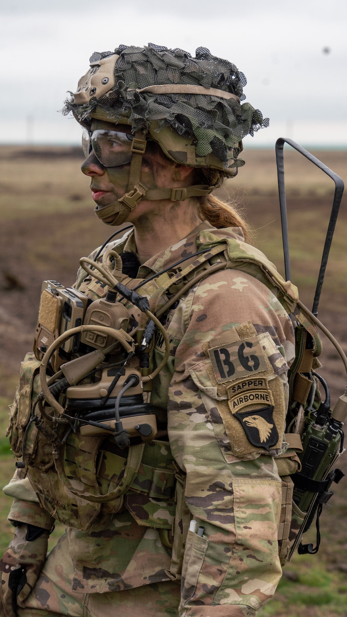 U.S. Army Capt. Anna Roberts, Breacher Company commander leads engineering support during Justice Eagle 24.2, a multi-national combined armed training exercise with a Romanian Mechanized Infantry Battalion and a Moldovan Infantry Company, March 13, 2025, in Romania.