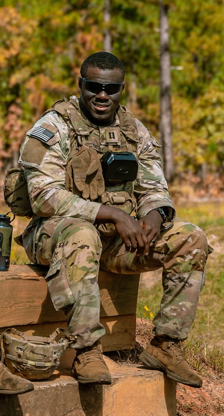 U.S. Army Capt. Idriss Mansaray is one of only three military members who are currently serving in the Louisville District as part of the Army’s Broadening Opportunity Program.