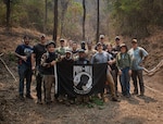 Defense POW/MIA Accounting Agency recovery team members pose for a group photo at the end of a recovery mission in Thailand, March 29, 2025.