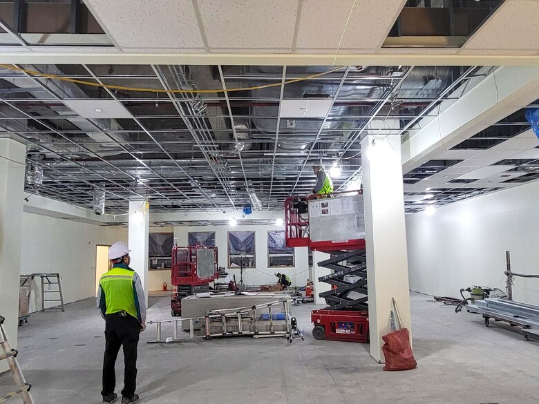 Photos of Job Order Contract construction site.