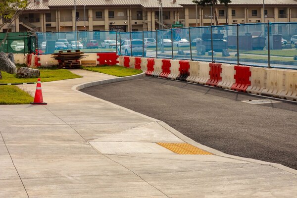 Photos of Job Order Contract construction site.