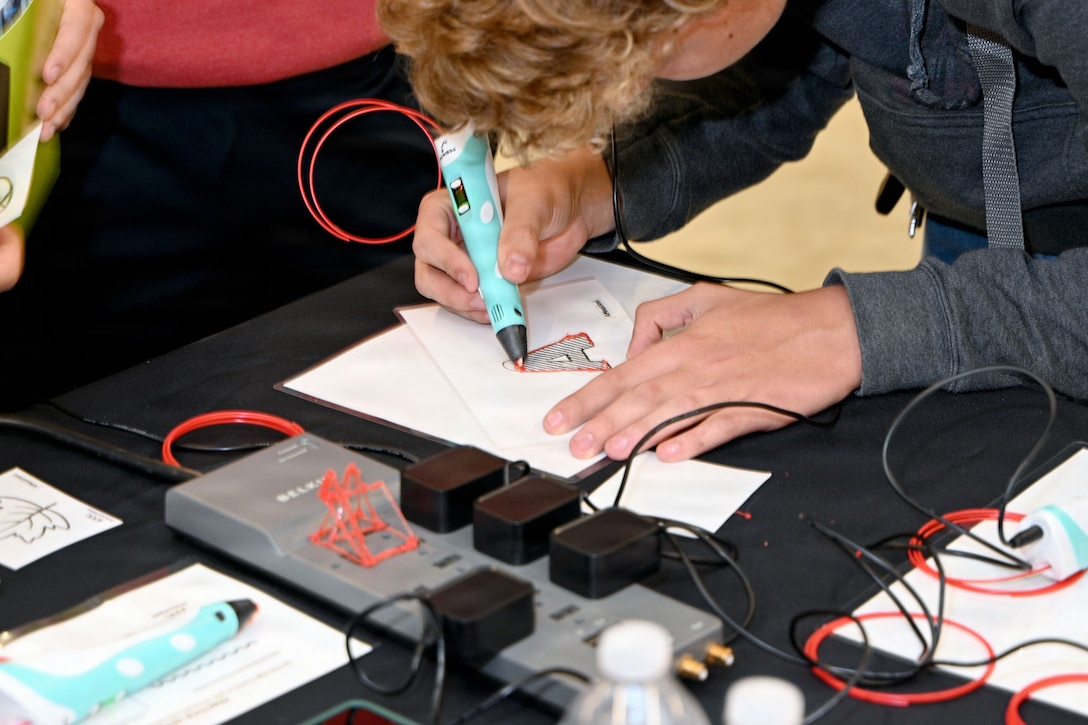 Students at a Manufacturing Month event with America Makes, a DoD Manufacturing Innovation Institute.