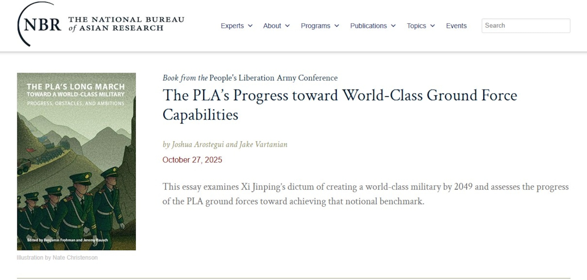 The PLA's Progress screenshot