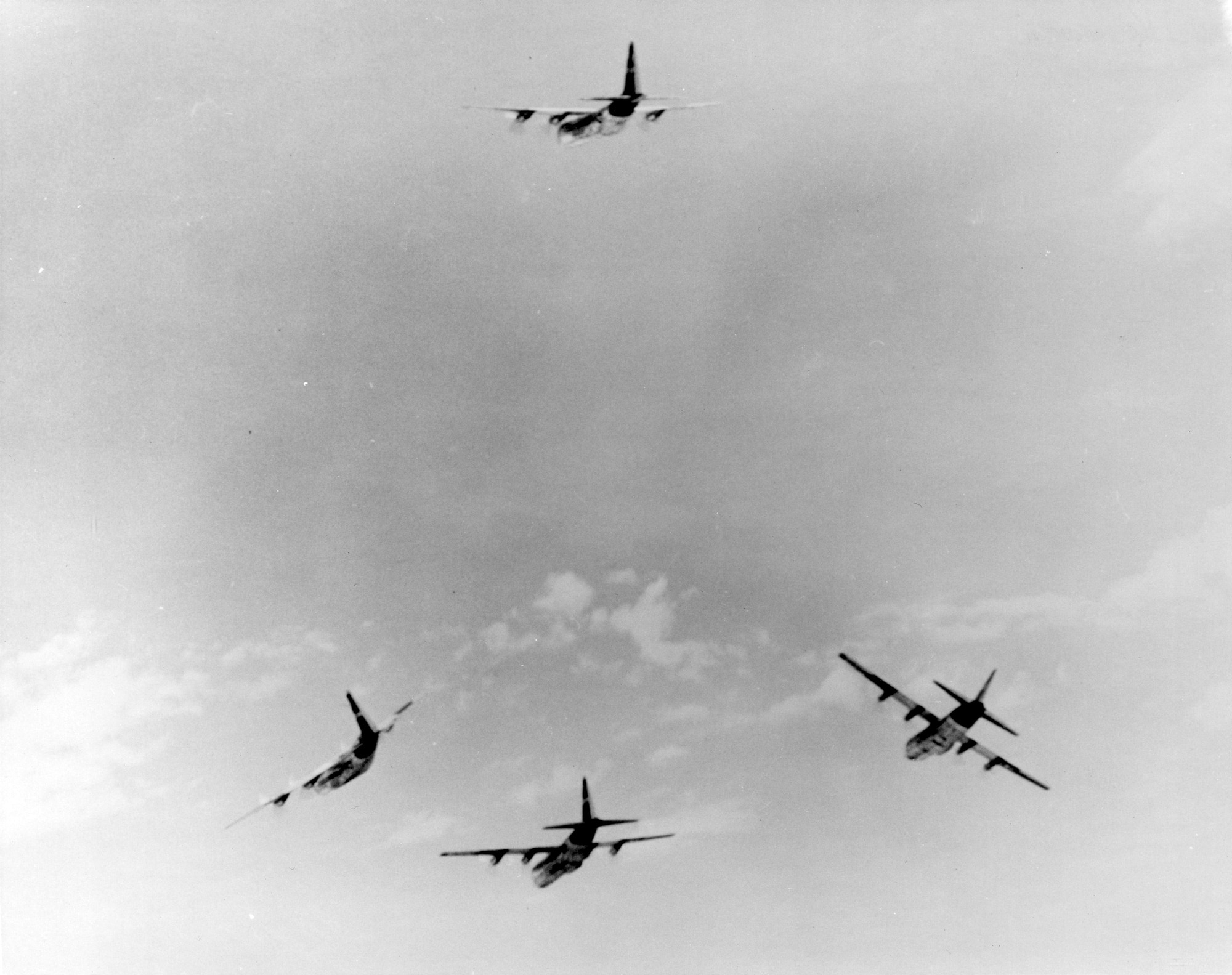 Four planes flying.