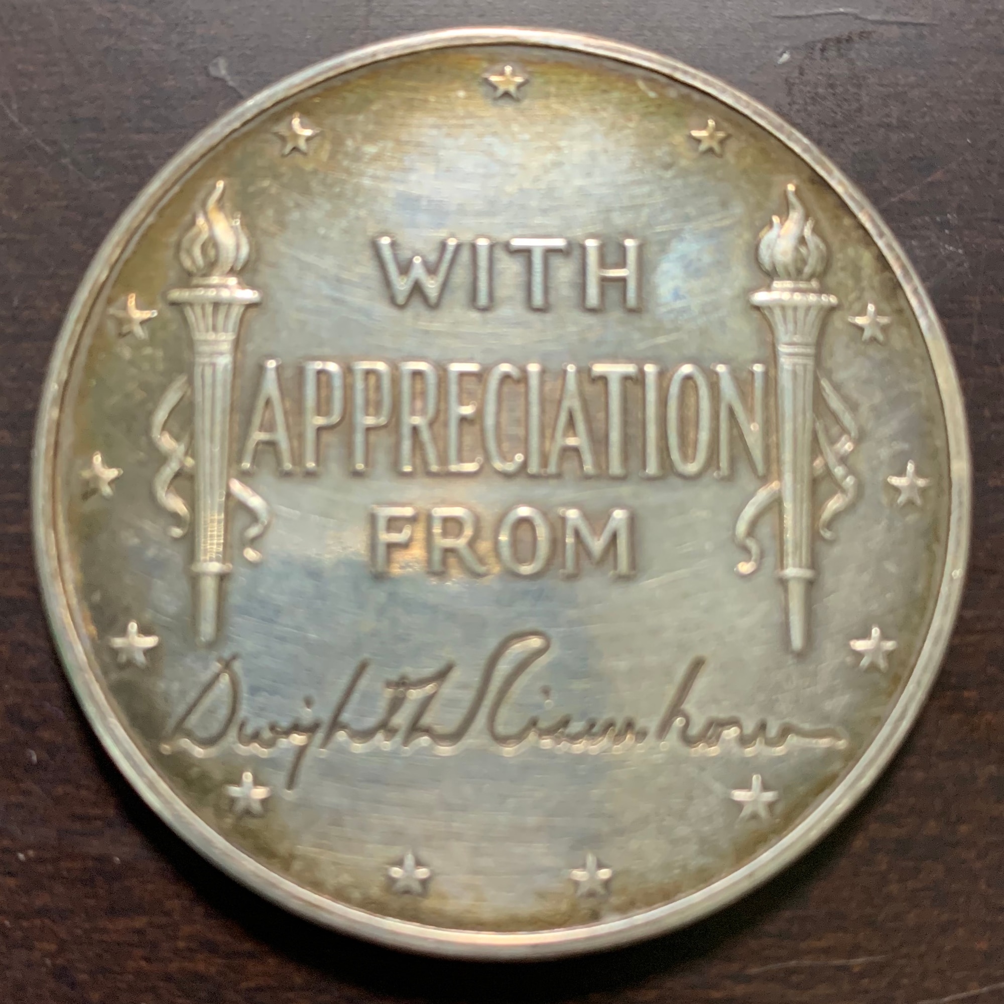 A presidential coin.