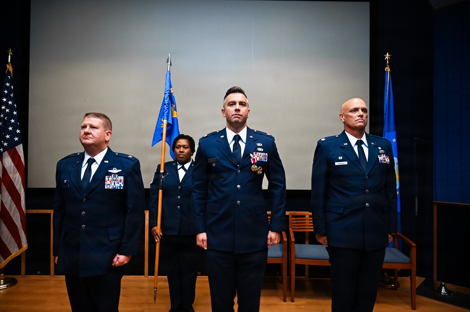 Lt. Col. Lawrence Assumes Command of the 433rd Force Support Squadron