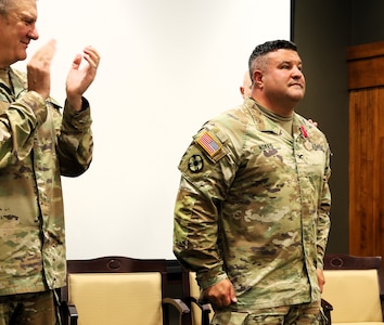 Col. Shawn Nokes was presented with the Legion of Merit for for his stellar performance commanding the 129th Regiment for two years.