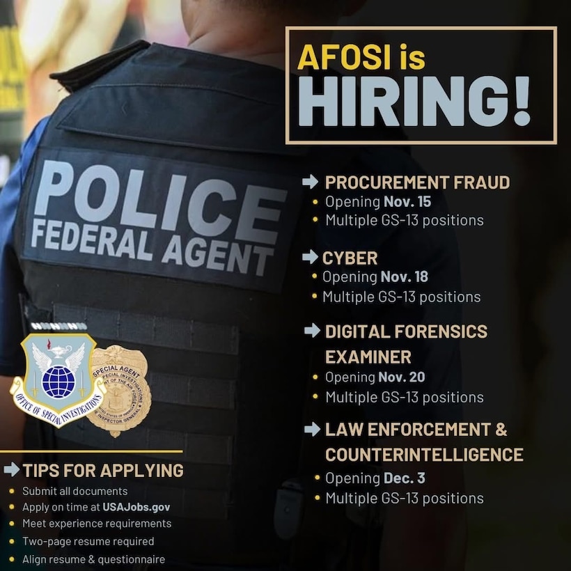 AFOSI is Hiring