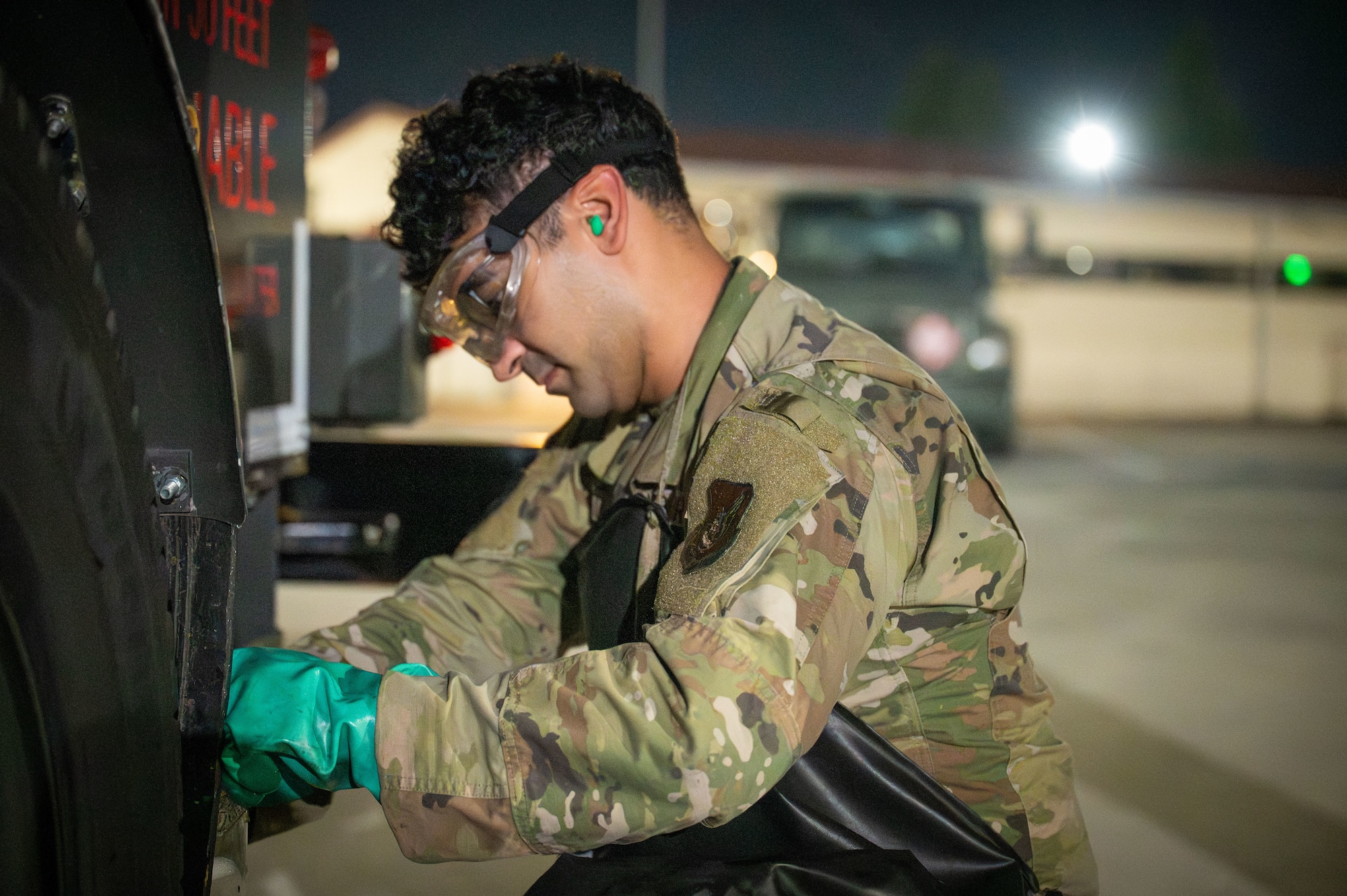 Airman obtains fuel sample
