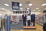 military dress uniform mannequin display in store
