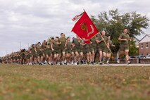U.S. Marines with MWHS-2 run 250 miles