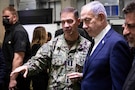 Adm. Brad Cooper, commander of U.S. Central Command, and members of the Israeli Defense Forces host Israeli Prime Minister Benjamin Nentanyahu inside the Civil-Military Coordination Center (CMCC) on Oct. 29, 2025, in Israel. (U.S. Army photo by Staff Sgt. Michael Ito)