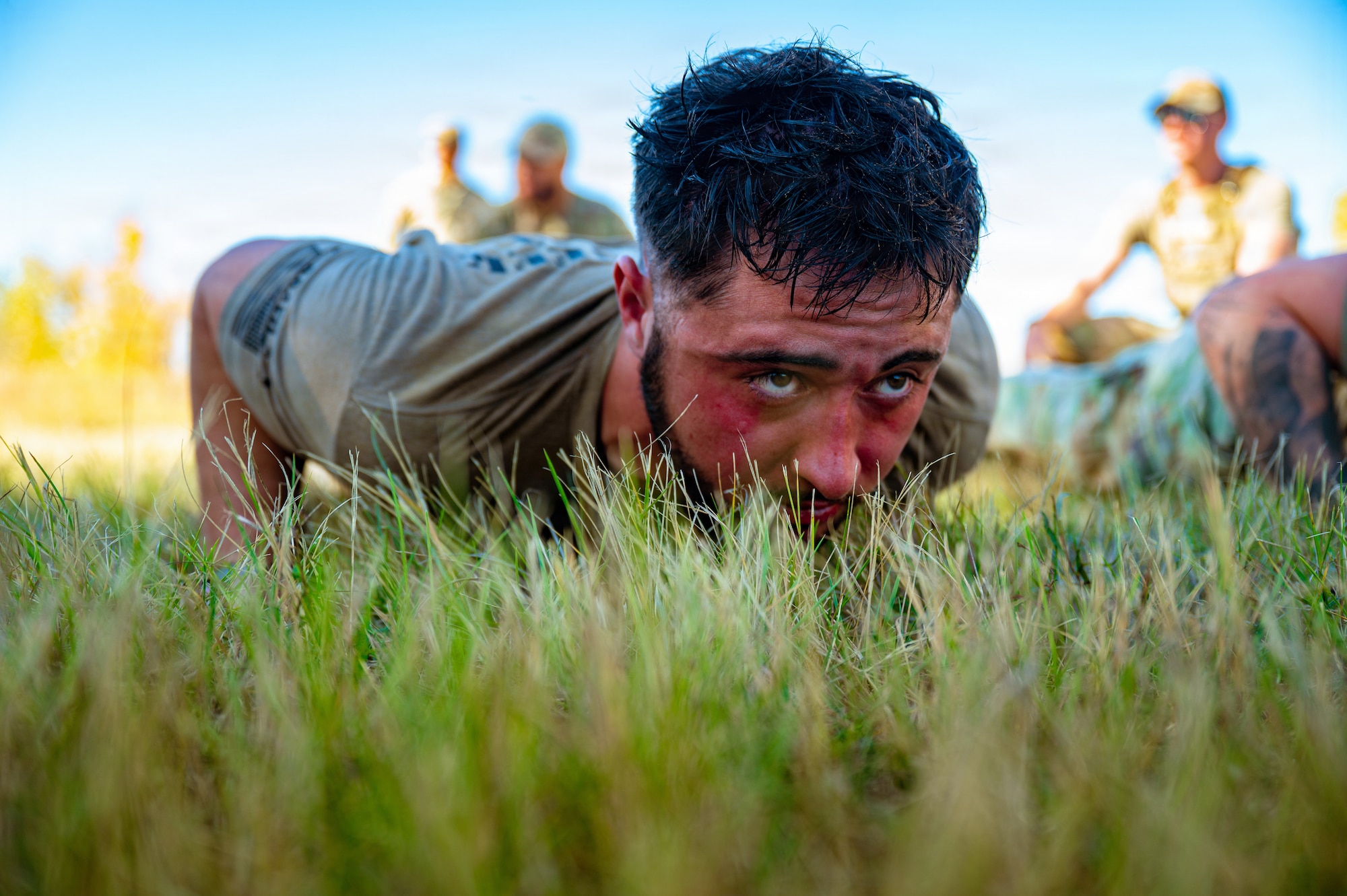 Crow Creek Challenge is a yearly training exercise in which participants ruck to stations across the base and complete various exercises to promote readiness and morale. (U.S. Air Force photo by Airman 1st Class Hunter Kirkland)