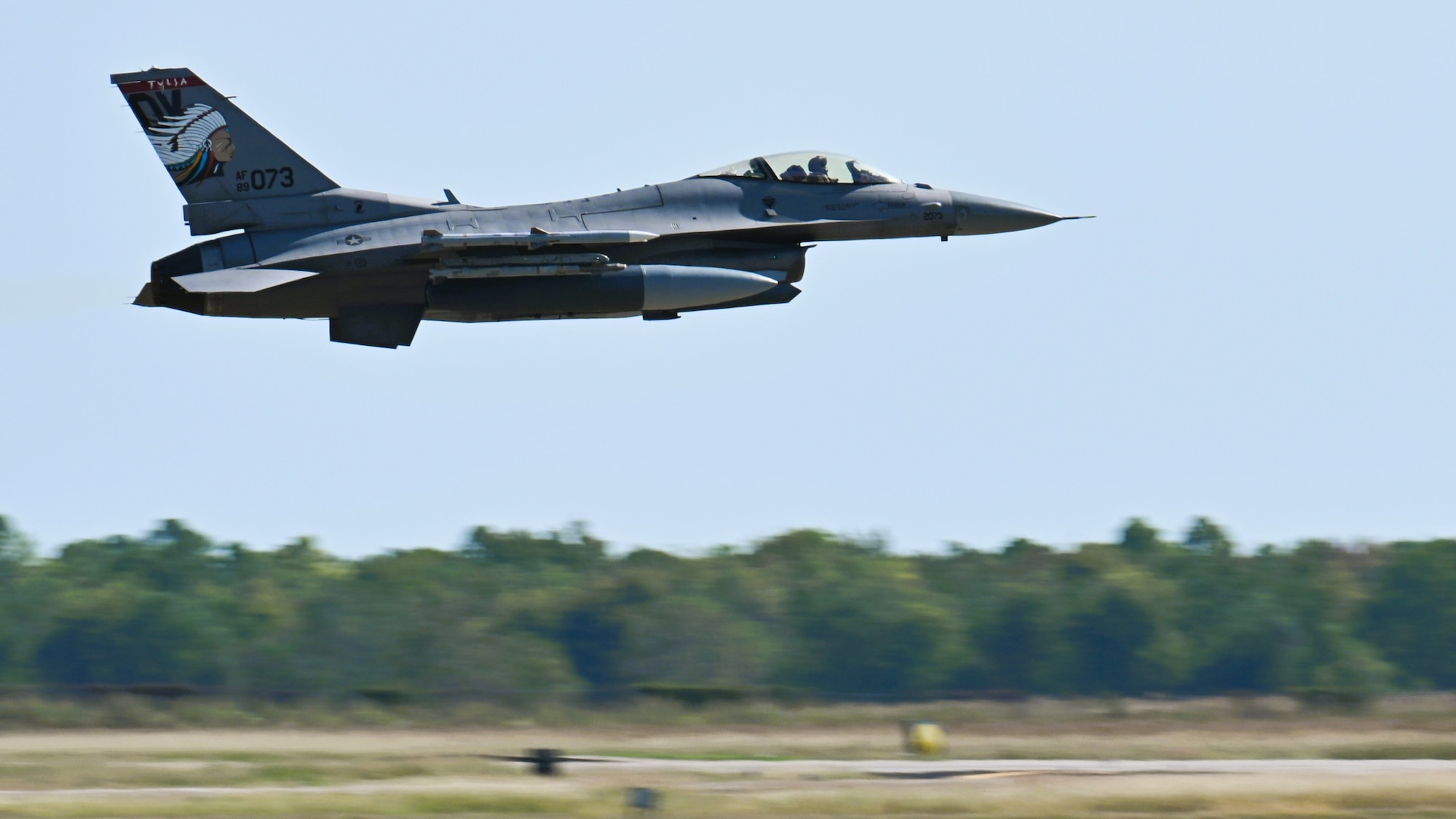 F-16 taking off