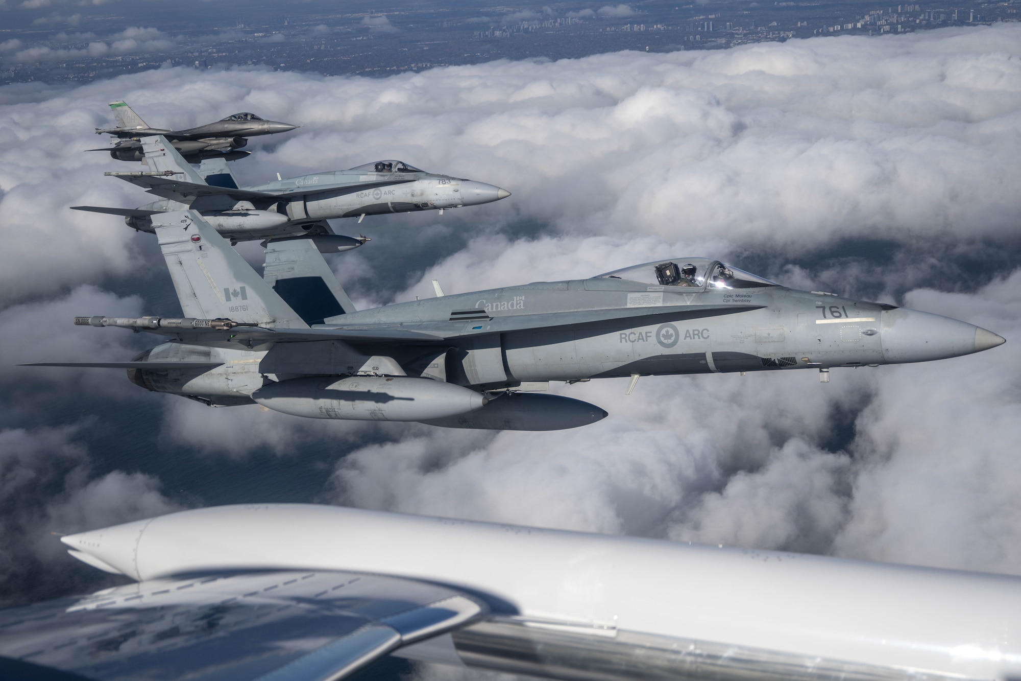 jets over Toronto, Canada