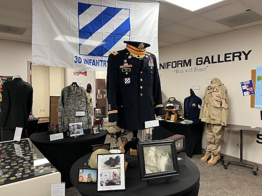 The Employee Recreation Association for the U.S. Army Corps of Engineers, Savannah District, hosted a Veterans Legacy Exhibit November 3-21, 2025, in honor of its Veterans. The exhibit features a variety of memorabilia and artifacts, including photographs, coins, patches, medals, military service uniforms, and other items of historical or sentimental value.