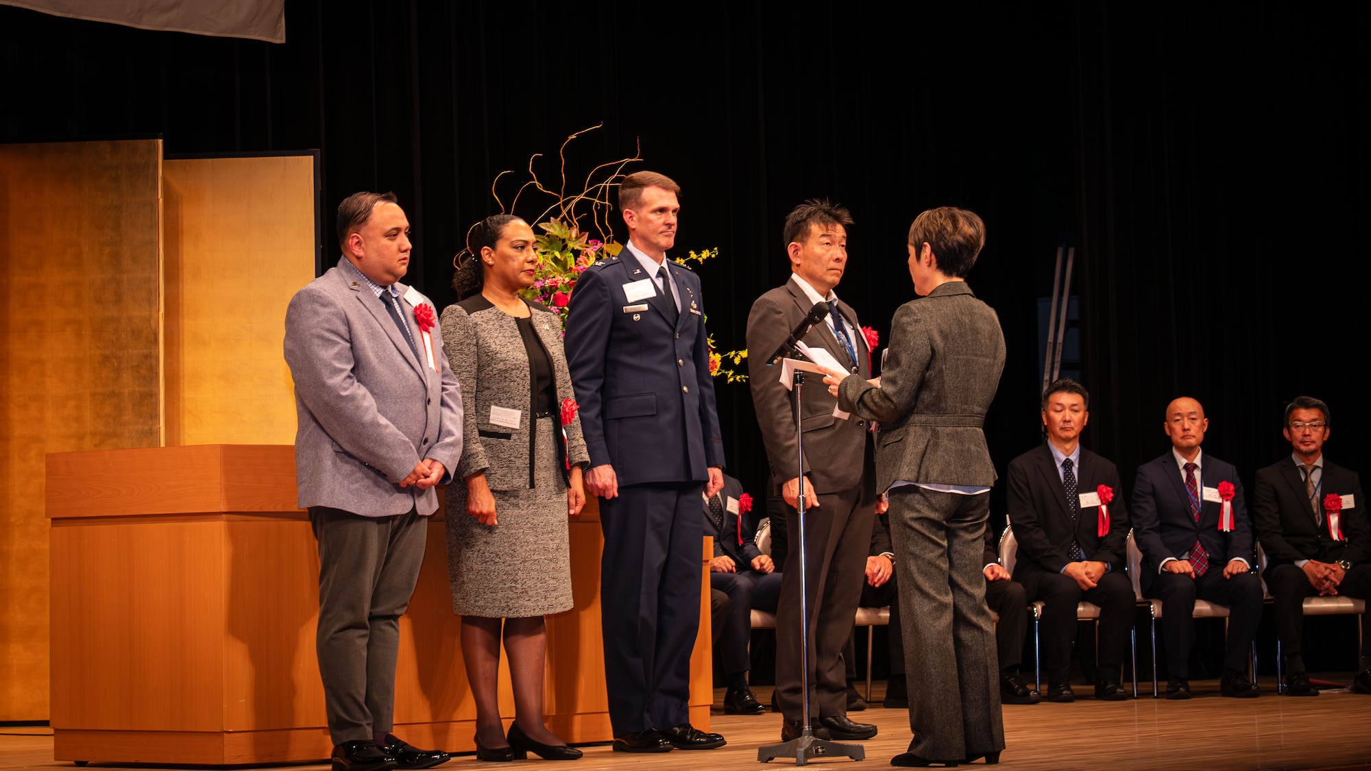 Remarks are given on behalf of awardees.