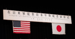 U.S. and Japanese flags.