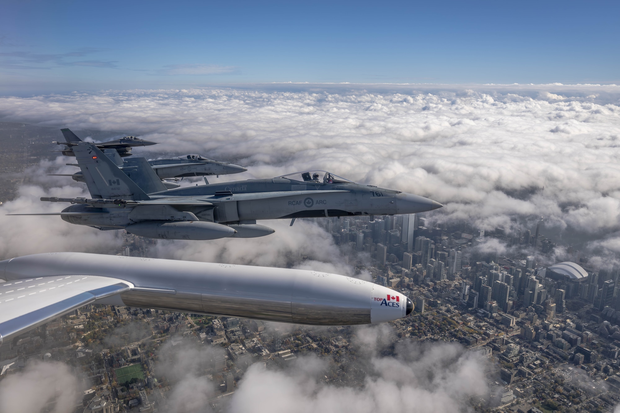 jets over Toronto, Canada