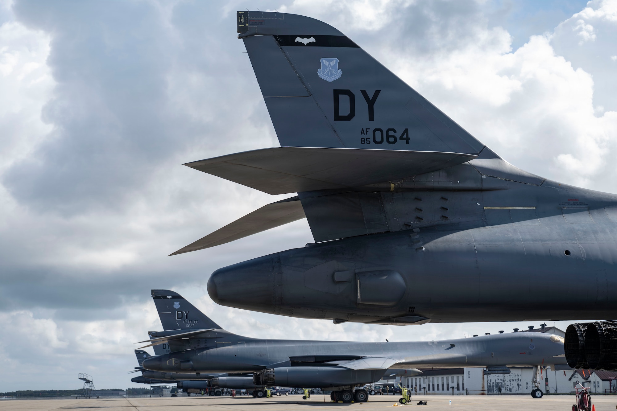 A plane lands on the runway