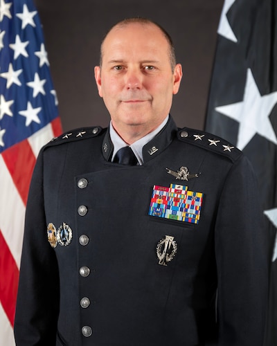 Official Portrait of Lt. Gen. Douglas A. Schiess.