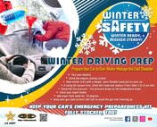 From October through March, the Army places special emphasis on winter and cold-weather safety. During winter, driving becomes more hazardous, and extreme weather can take its toll on equipment, vehicles and drivers. Applying risk management before hitting the road can help prevent safety issues during hazardous, cold conditions. (U.S. Army Combat Readiness Center courtesy graphic)