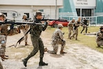 Philippine Reserve Officers' Training Corps, or ROTC, cadets conduct bounding overwatch with University of Guam ROTC cadets at the University of Guam campus, Nov. 14, 2025, under the Department of War National Guard Bureau's State Partnership Program. The 25-year partnership between the Armed Forces of the Philippines and Guam Guard improves interoperability by ensuring that both nations can operate together seamlessly. Photo by Staff Sgt. Josen Christian Munoz Pascual.
