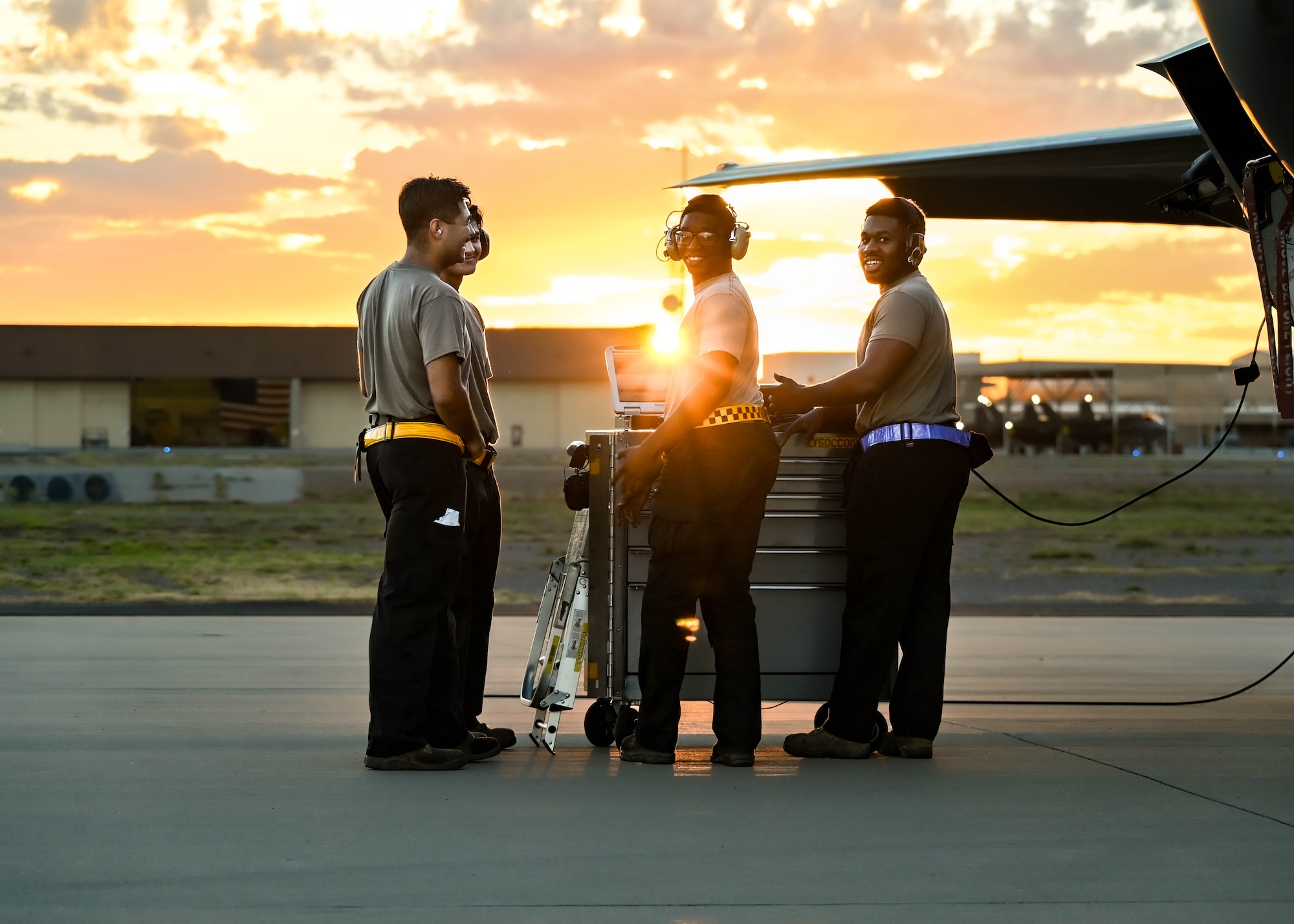 U.S. Air Force Airmen assigned to the 56th Fighter Wing prepare an F-35A Lightning II jet during a Phase 2 Aircraft Generation exercise