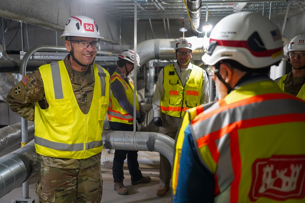 Lt. Gen. William H. "Butch" Graham Jr., Commanding General of the U.S. Army Corps of Engineers and 56th Chief of Engineers, goes on a site tour of the Louisville VA Medical Center in Louisville, Kentucky, Sept. 25, 2025. During his visit to the Louisville District, he toured two of the district’s key projects that are making a significant impact in the region.