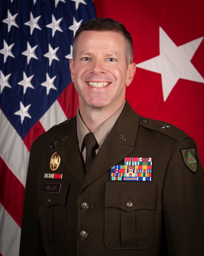 Image of official Department of the Army photo of Brigadier General Shaun P. Miller 91st Training Division Commander