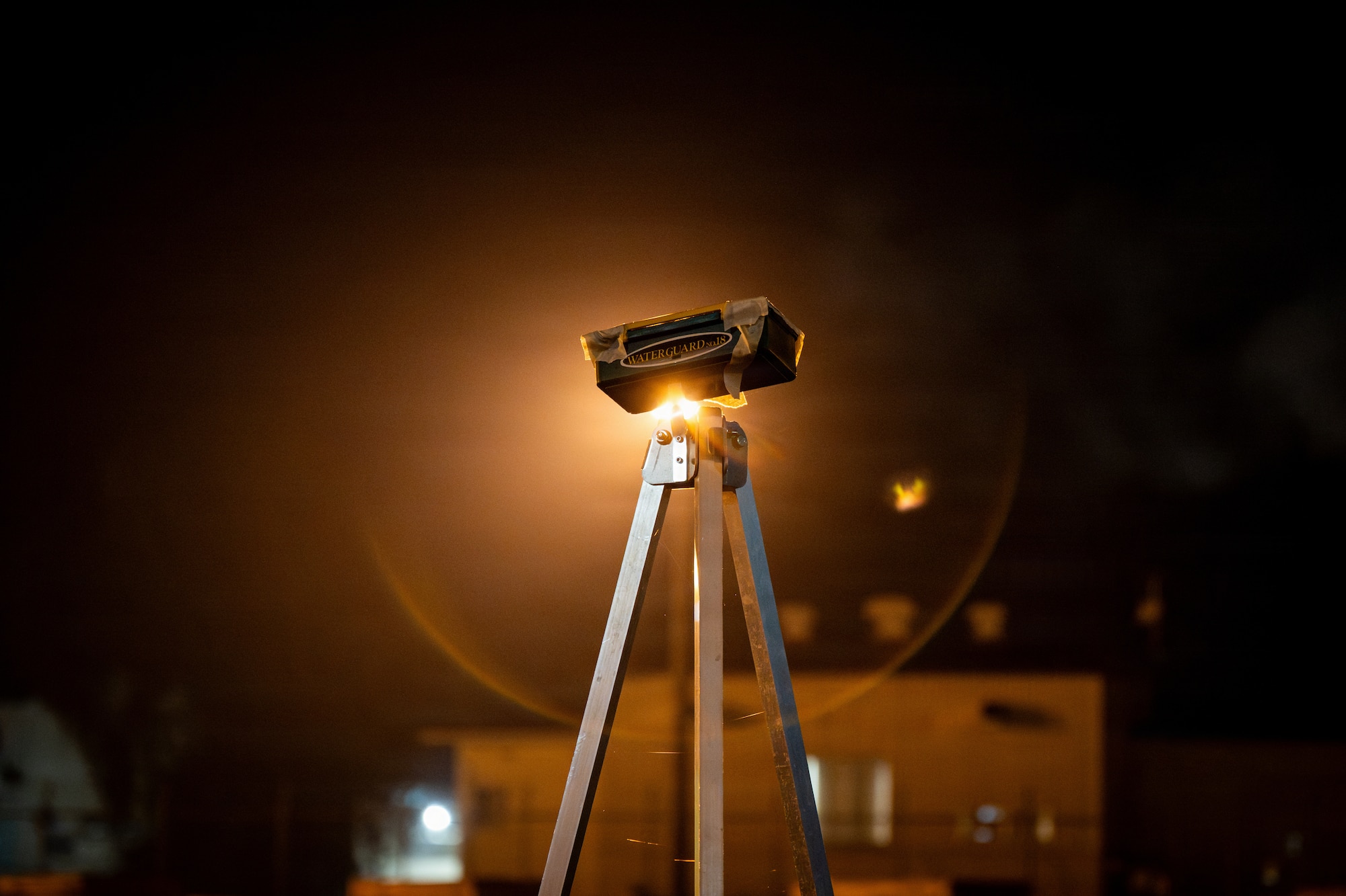 A Post Attack Reconnaissance (PAR) stanchion sits outside during Exercise Beverly Sunrise 26-1 at Misawa Air Base, Japan, Oct. 16, 2025.