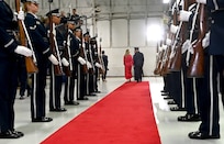 ecretary of the Air Force Troy Meink presides over the ceremony of Air Force Chief of Staff Gen. Ken Wilsbach during his assumption of responsibility ceremony at Joint Base Andrews, Md. Nov. 18, 2025. During the ceremony, Gen. Wilsbach was sworn in as the 24th Chief of Staff of the Air Force.