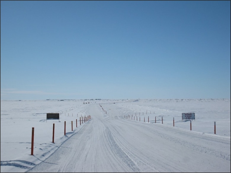 Photo of the oilfield roads around Prudhoe Bay, Alaska.

ERDC’s Cold Regions Research and Engineering Laboratory (CRREL) is providing crucial guidance on building and maintaining the vital, yet unpredictable, winter roads in challenging northern environments.  (Image by T. Douglas, CRREL.)