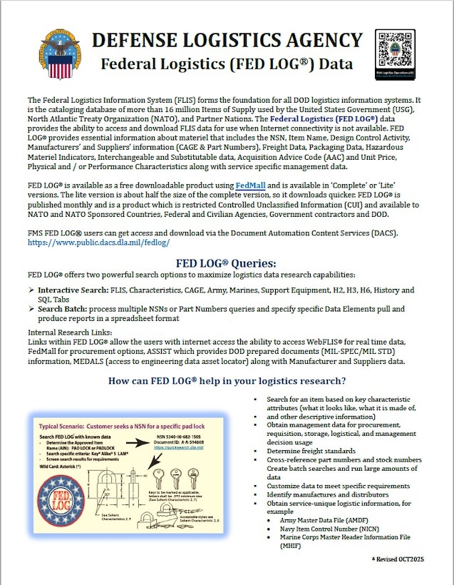 Federal Logistics (FED LOG) Data thumbnail