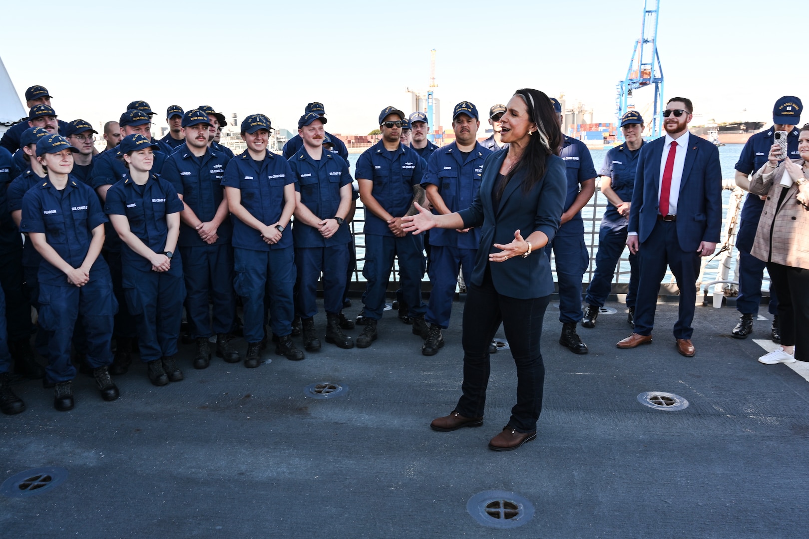 Stone’s crew offloaded approximately 49,010 pounds of illicit narcotics worth more than $362 million. (U.S. Coast Guard photo by Petty Officer 2nd Class Brandon Hillard)