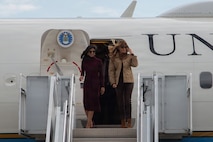 First and Second Ladies of the United States Visit MCB Camp Lejeune, MCAS New River