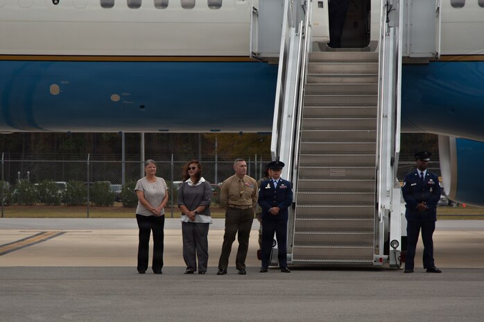 First and Second Ladies of the United States Visit MCB Camp Lejeune, MCAS New River