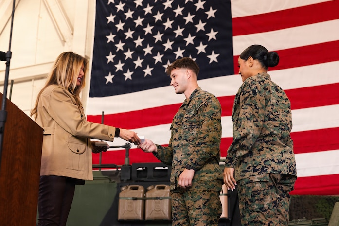 First and Second Ladies of the United States Visit MCB Camp Lejeune, MCAS New River