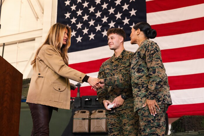 First and Second Ladies of the United States Visit MCB Camp Lejeune, MCAS New River