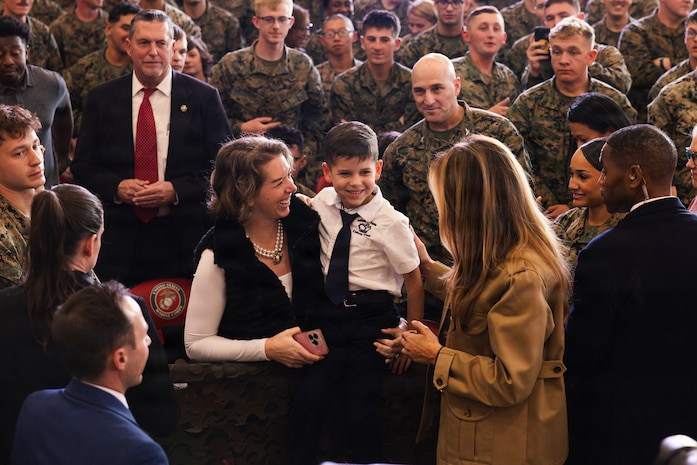 First and Second Ladies of the United States Visit MCB Camp Lejeune, MCAS New River
