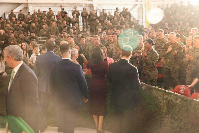 First and Second Ladies of the United States Visit MCB Camp Lejeune, MCAS New River