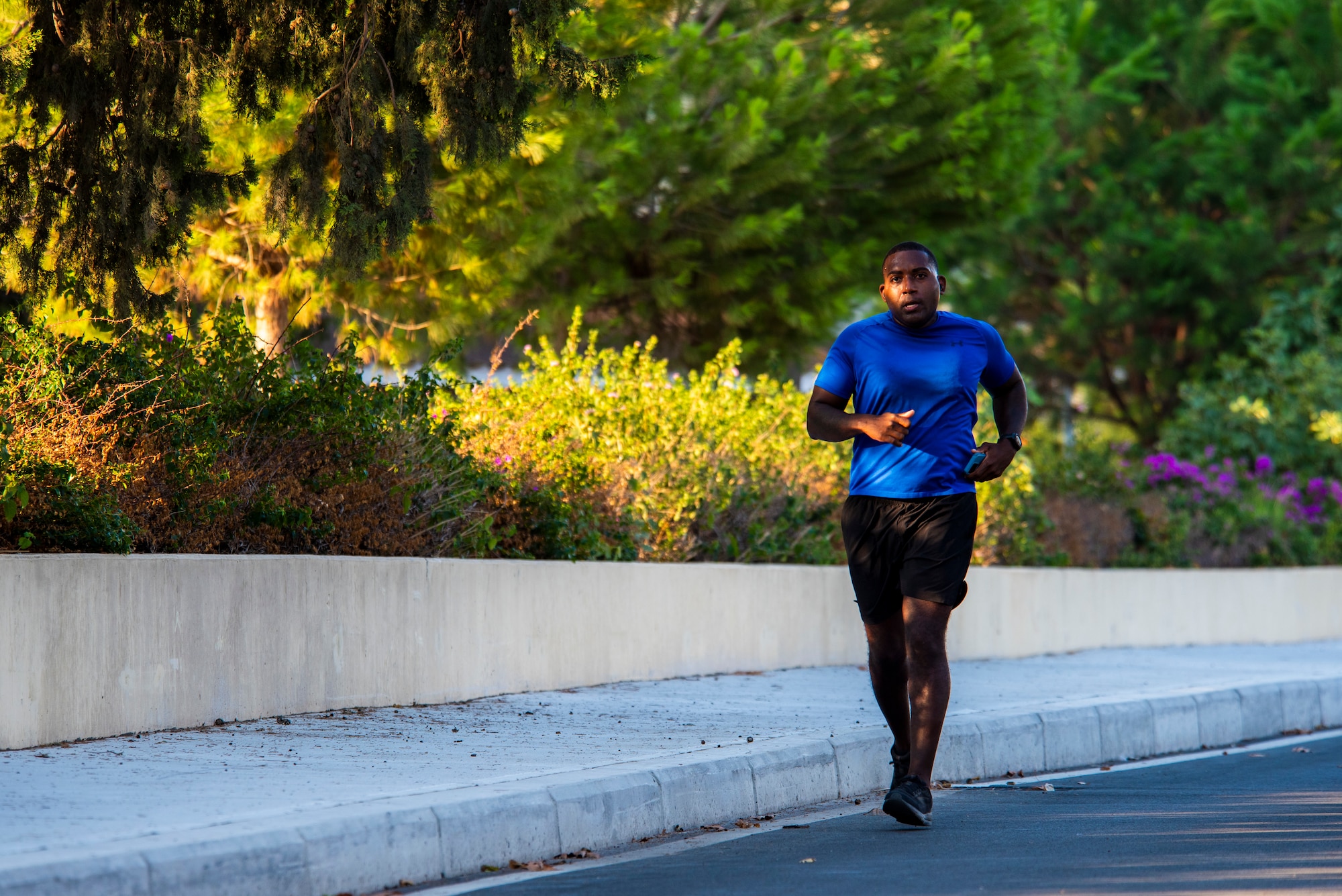 A runner participates in the Spanish 5K