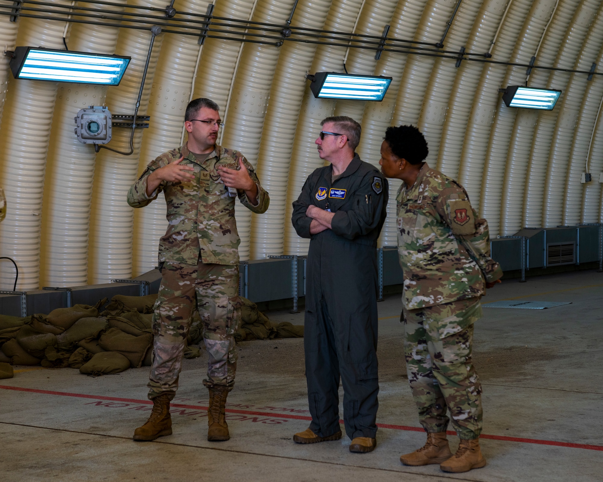 Service members talk