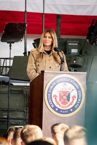 First and Second Ladies of the United States Visit MCB Camp Lejeune, MCAS New River