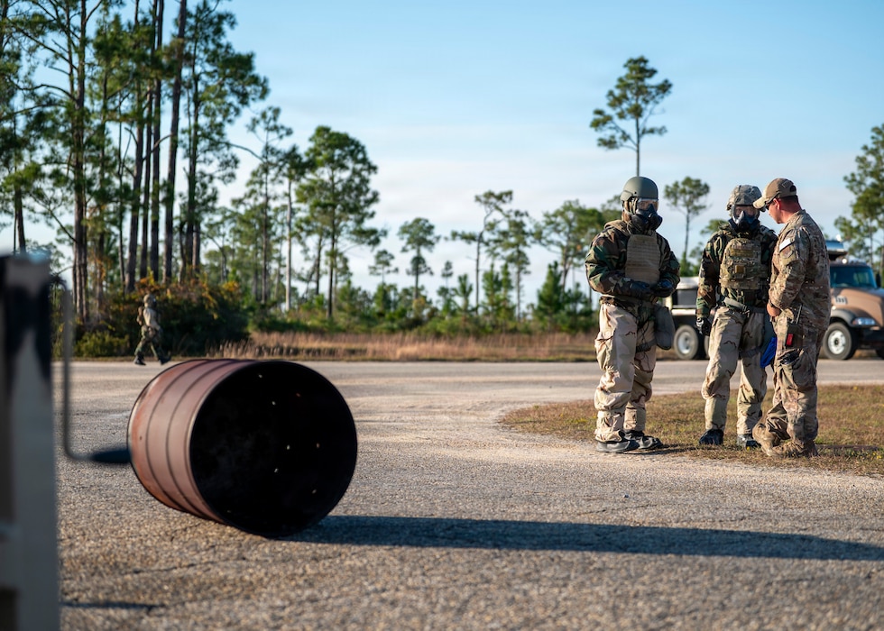 Airmen sharpen their chemical defense during Mosaic Tiger 26-1