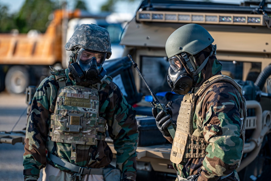 Airmen sharpen their chemical defense during Mosaic Tiger 26-1