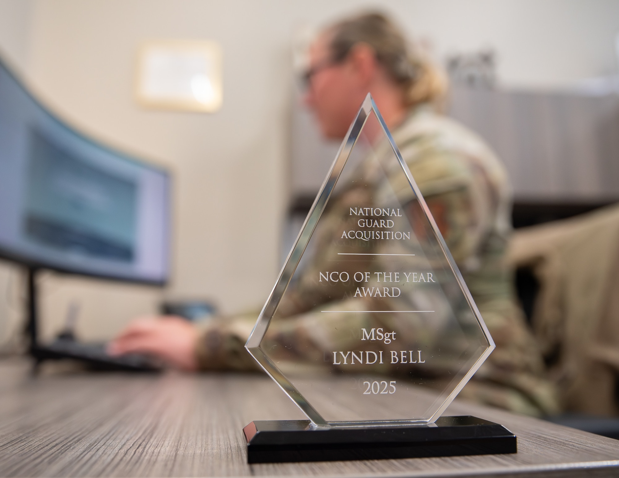 -  U.S. Air Force Master Sgt. Lyndi Bell, a contracting superintendent with the 151st Mission Support Group, arrived at Prince Sultan Air Base for her deployment in Saudi Arabia, facing overwhelming challenges. "I had not really been in a situation where I was having to lead a team before," said Bell. "Through all of that, our team rocked it and we did a lot of good things over there." 

Bell received the Excellence in Contracting and Agreements (ECA) 2025 NCO of the Year award, a recognition highly esteemed in the military contracting community. Her journey to this monumental moment began nearly two decades ago.